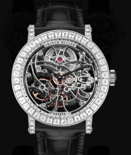 Franck Muller Round Men Skeleton Replica Watch for Sale Cheap Price 7042 B S6 SQT BAG OG